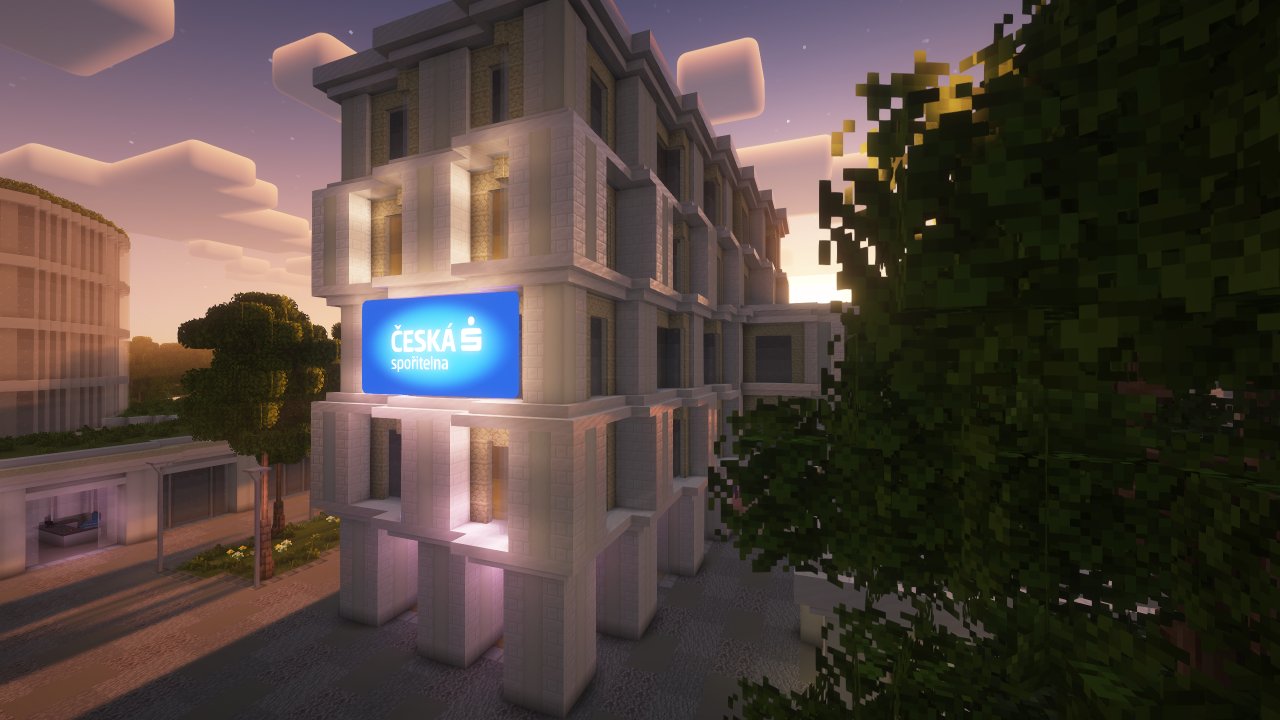 Dítě staví dům v Minecraftu během soutěže Game of Life II zaměřené na finanční gramotnost