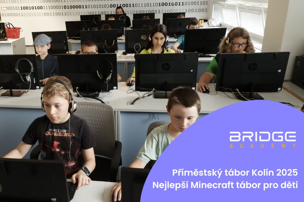Příměstský tábor Kolín 2025 – Nejlepší Minecraft tábor pro děti
