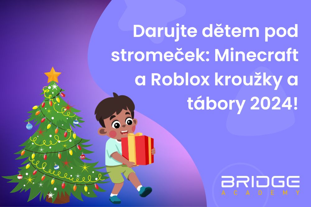 Darujte dětem pod stromeček: Minecraft a Roblox kroužky a tábory 2024!