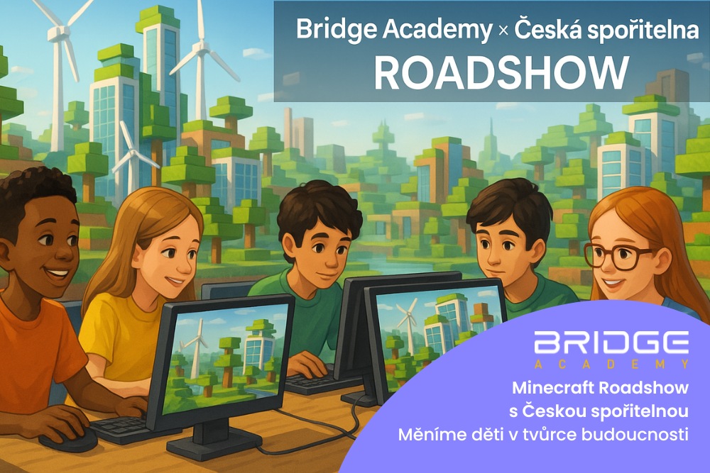 Minecraft Roadshow s Českou spořitelnou: Měníme děti v tvůrce budoucnosti