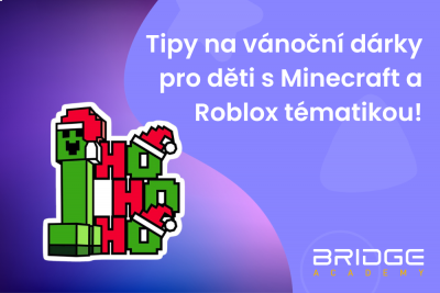 Tipy na vánoční dárky pro děti s Minecraft a Roblox tématikou