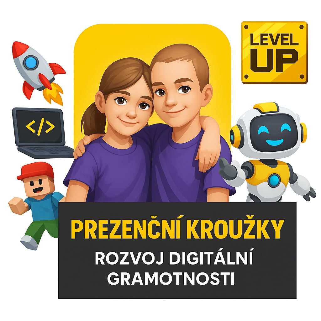 Děti na technologickém kroužku Bridge Academy u nás v Mostě – rozvoj digitální gramotnosti